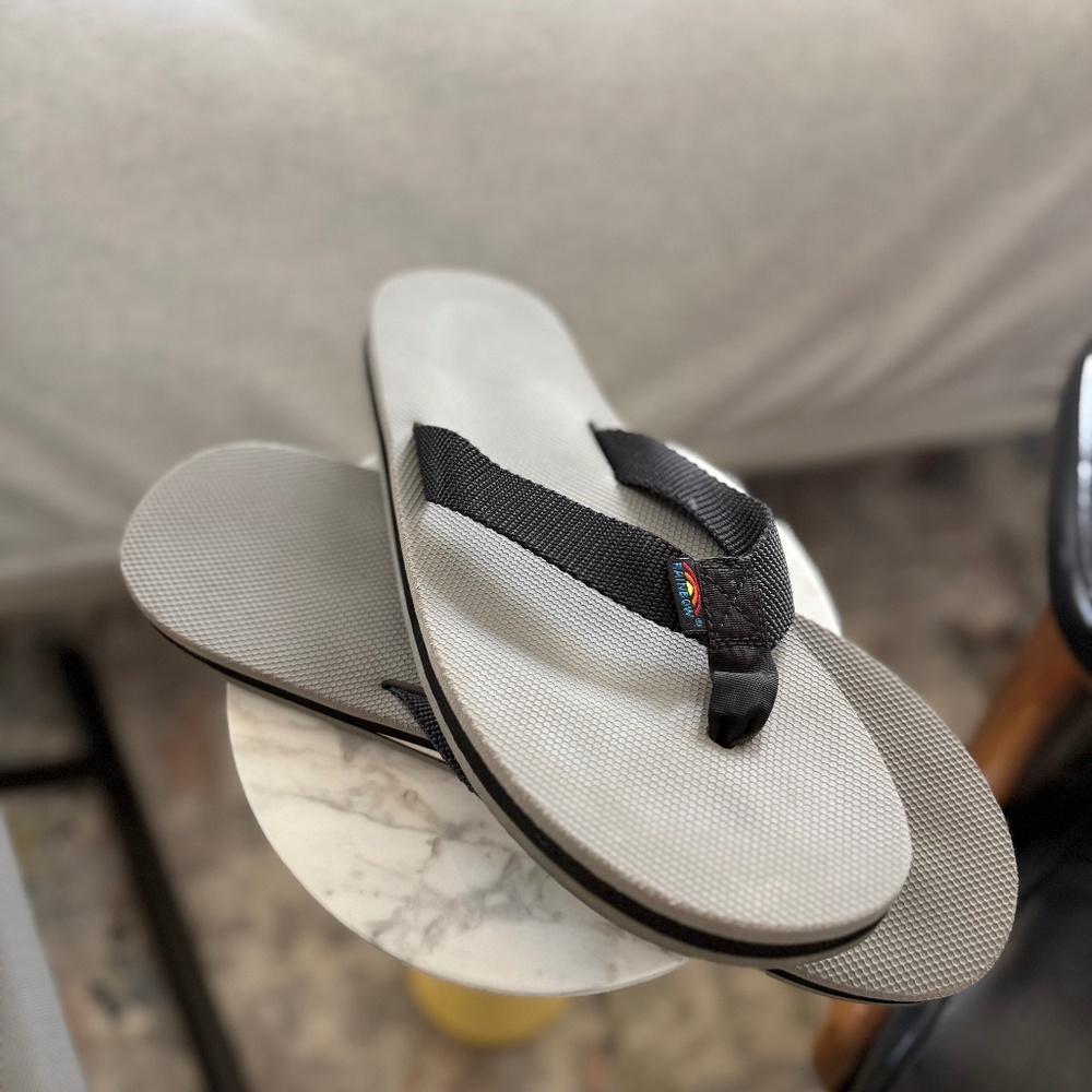 Rainbow Flip Flops